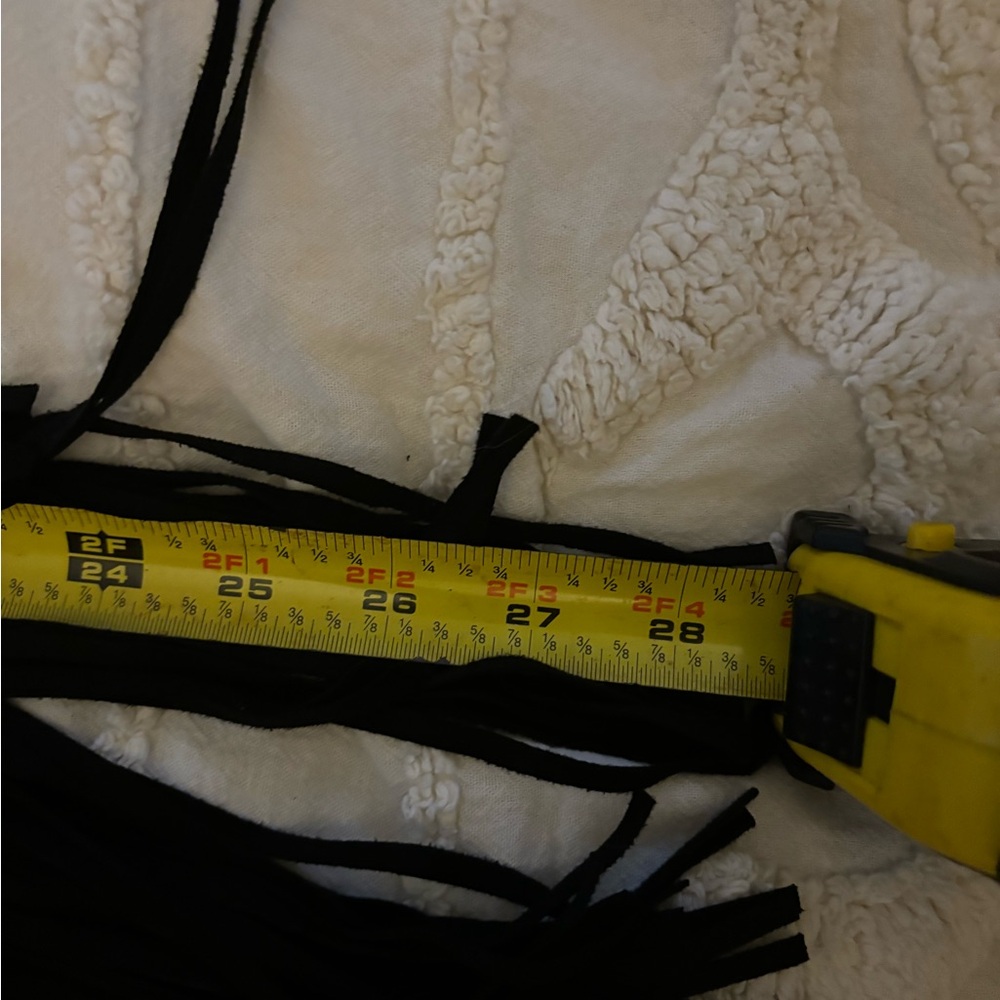 Idyllwind Asymmetrical Black Fringe Skirt - Picture 7 of 9